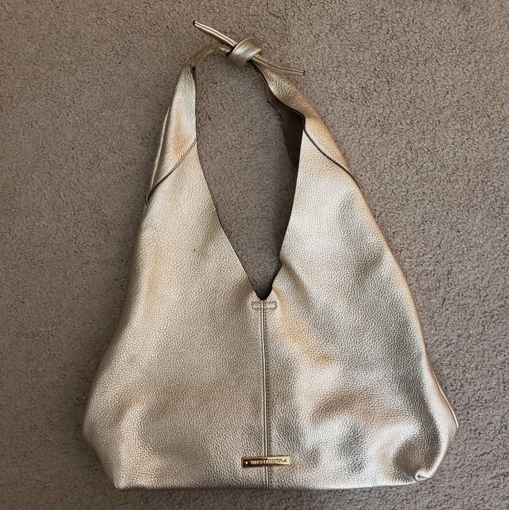 Vince camuto gold pebbled bag